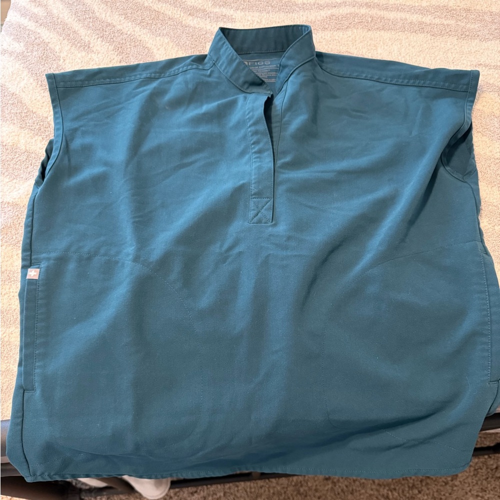 Figs Caribbean blue scrub top size xxs